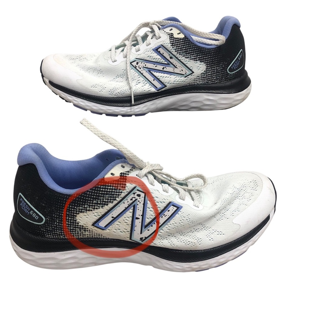 New Balance Fresh Foam size 9 white and purple walking shoes - Picture 4 of 11